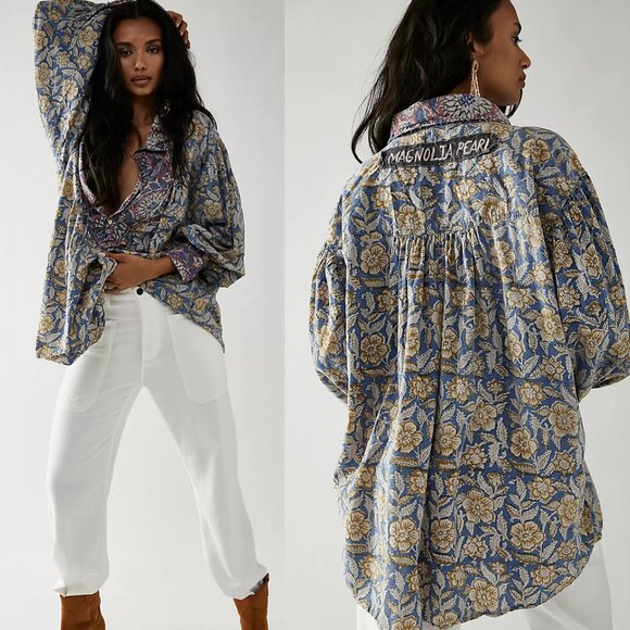 Free People Magnolia Pearl Lazlo Top One Size
